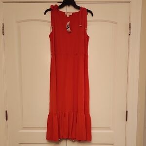 Michael Kors Vibrant Red Midi Dress